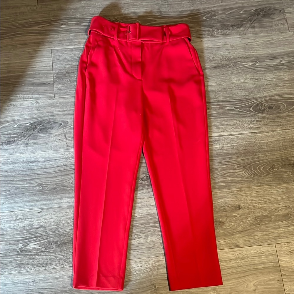 Aritzia Babaton Atelier Stylish Red Women's Pants